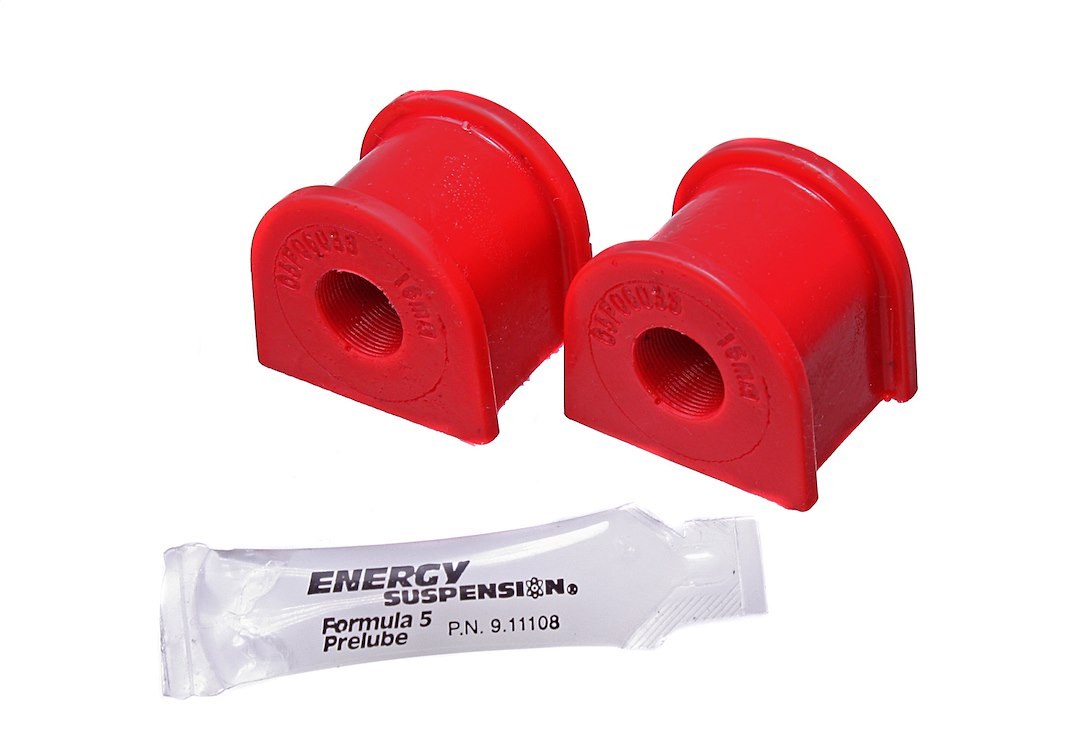 Energy Suspension Stabilizer Bar Mount Bushing, 16 Millimeter, Red, Polyurethane – 19.5107R