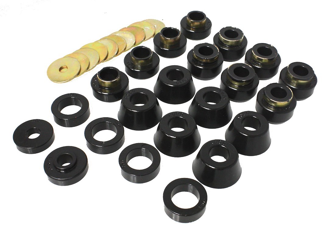 Energy Suspension Body Mount Bushings, Black, Polyurethane – 2.4105G
