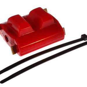 Energy Suspension Motor Mount, Cushioned, Zinc Finish, Red, Polyurethane, Single – 3.1116R