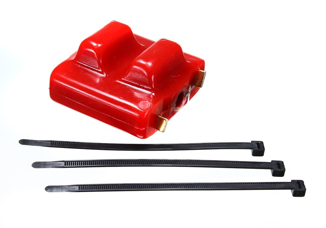 Energy Suspension Motor Mount, Cushioned, Zinc Finish, Red, Polyurethane, Single – 3.1121R