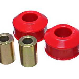 Energy Suspension Crossmember Mount Bushings, To Mount Torsion Bar Crossmember, Red, Polyurethane, Includes Bushings and Sleeves – 3.1143R