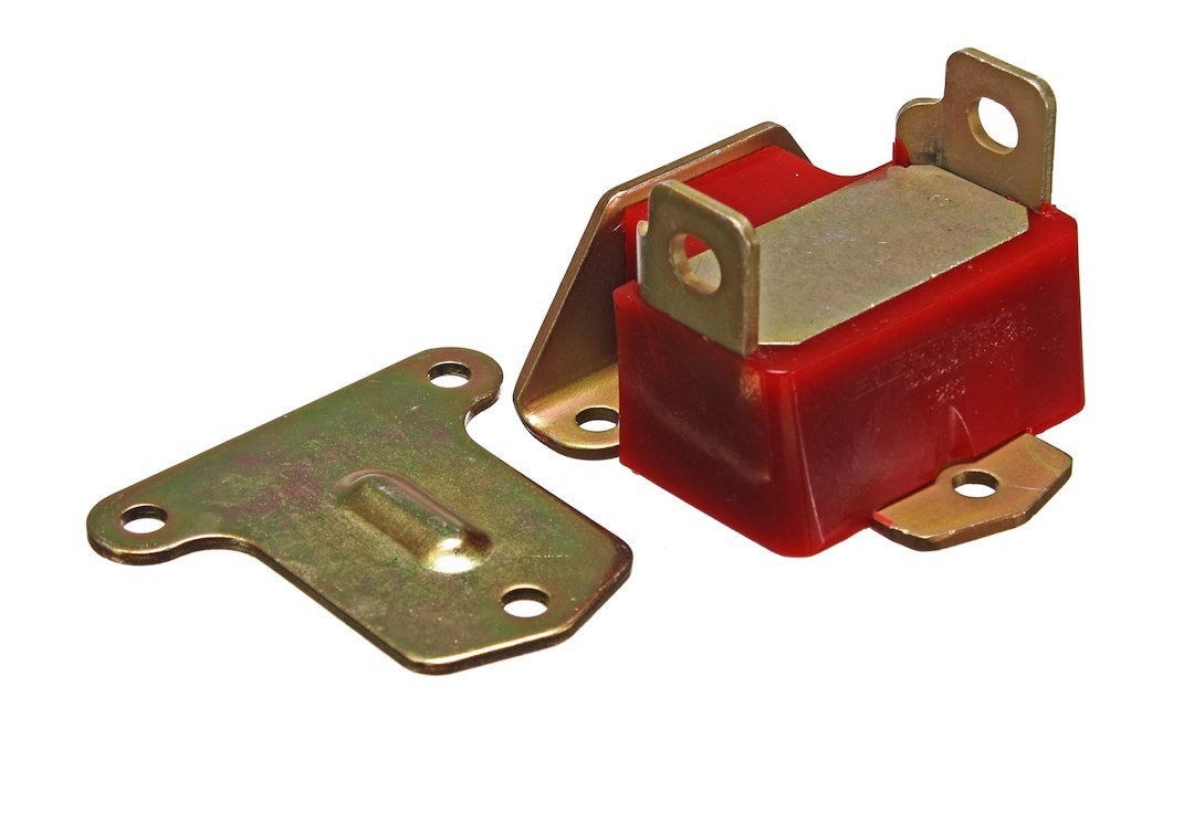 Energy Suspension Motor Mount, Cushioned, Zinc Finish, Red, Polyurethane, Single – 3.1144R