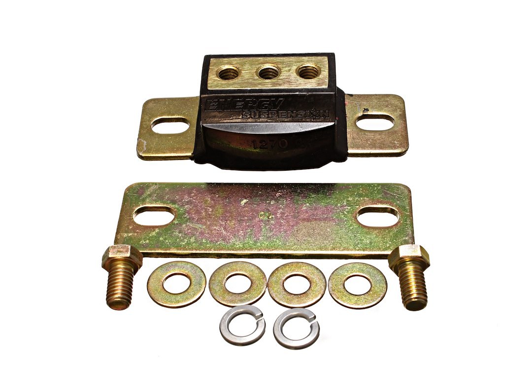 Energy Suspension Auto Trans Mount, Short Mount for GM Vehicles, Zinc, Black, Hyper-Flex Polyurethane – 3.1158G