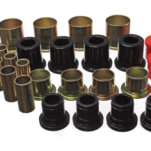 Energy Suspension Control Arm Bushing, Black, Polyurethane, Includes Upper and Lower Bushings – 3.3161G