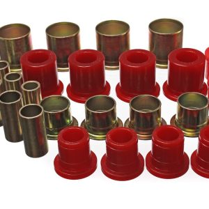 Energy Suspension Control Arm Bushing, Red, Polyurethane, Includes Upper and Lower Bushings – 3.3161R