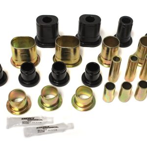 Energy Suspension Control Arm Bushing, Black, Polyurethane, Includes Upper Round and Lower Oval Bushings – 3.3172G