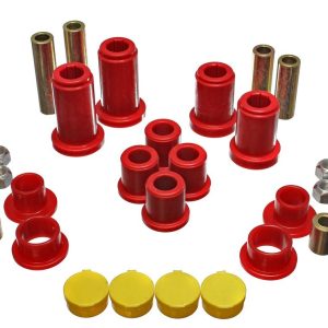 Energy Suspension Control Arm Bushing, Red, Polyurethane, Includes Upper and Lower Bushings – 3.3190R
