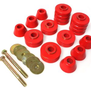 Energy Suspension Body Mount Bushings, Red, Polyurethane – 3.4103R
