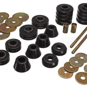 Energy Suspension Body Mount Bushings, Black, Polyurethane – 3.4107G