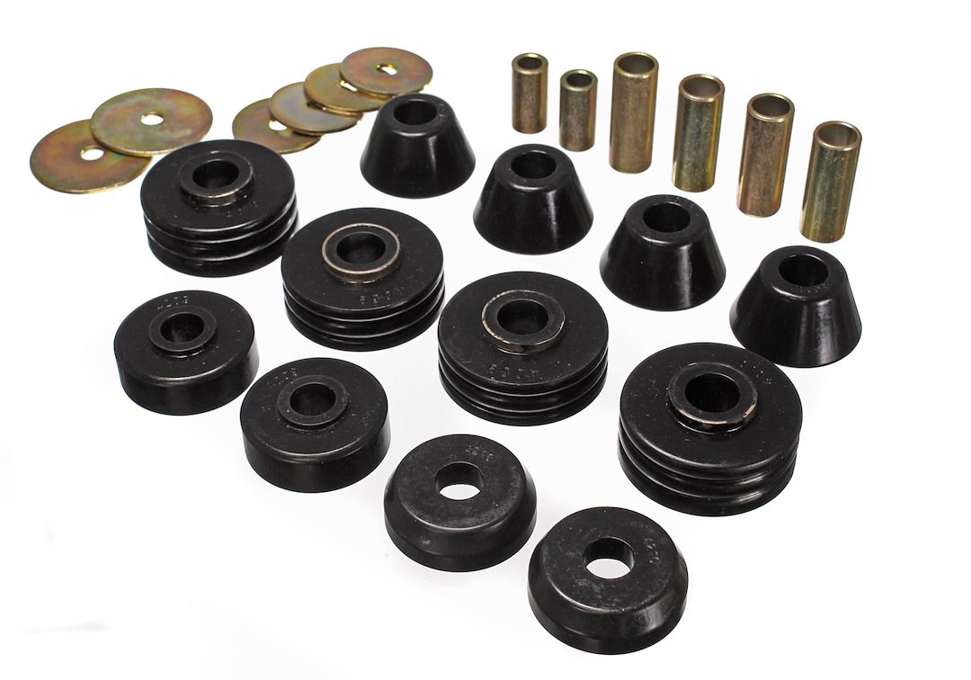 Energy Suspension Body Mount Bushings, Black, Polyurethane – 3.4108G