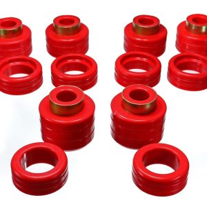 Energy Suspension Body Mount Bushings, Red, Polyurethane – 3.4123R