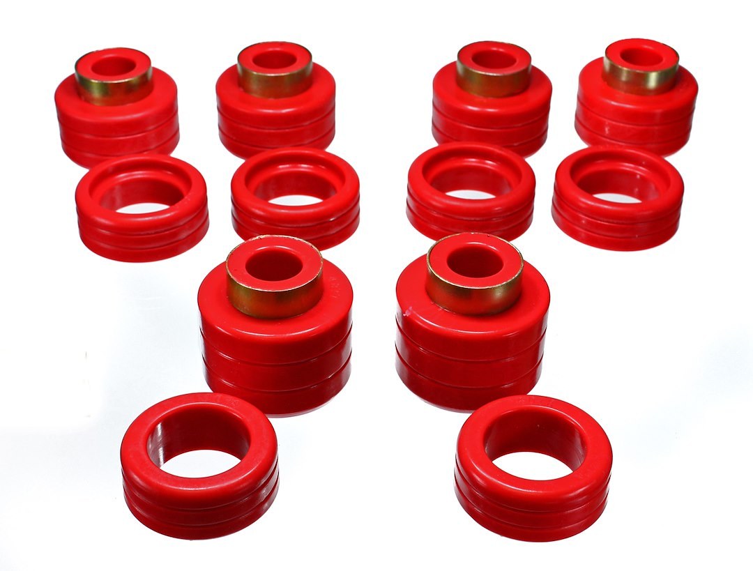 Energy Suspension Body Mount Bushings, Red, Polyurethane – 3.4123R