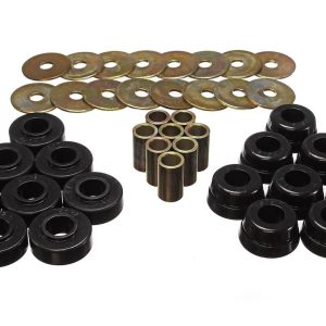 Energy Suspension Body Mount Bushings, Black, Polyurethane – 3.4126G