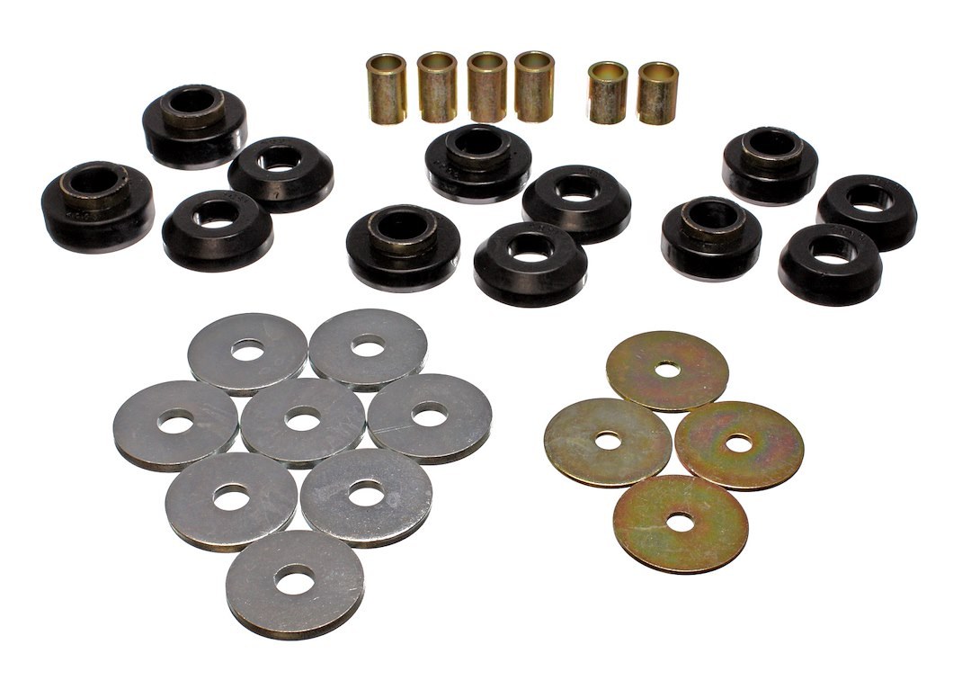 Energy Suspension Body Mount Bushings, Black, Polyurethane – 3.4129G