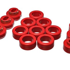 Energy Suspension Body Mount Bushings, Red, Polyurethane – 3.4131R