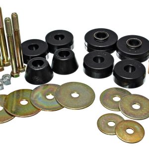 Energy Suspension Body Mount Bushings, Black, Polyurethane – 3.4137G