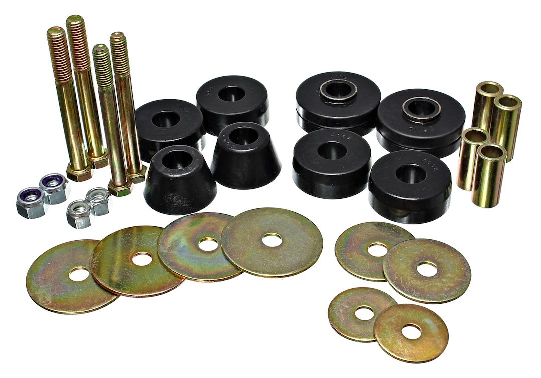 Energy Suspension Body Mount Bushings, Black, Polyurethane – 3.4137G