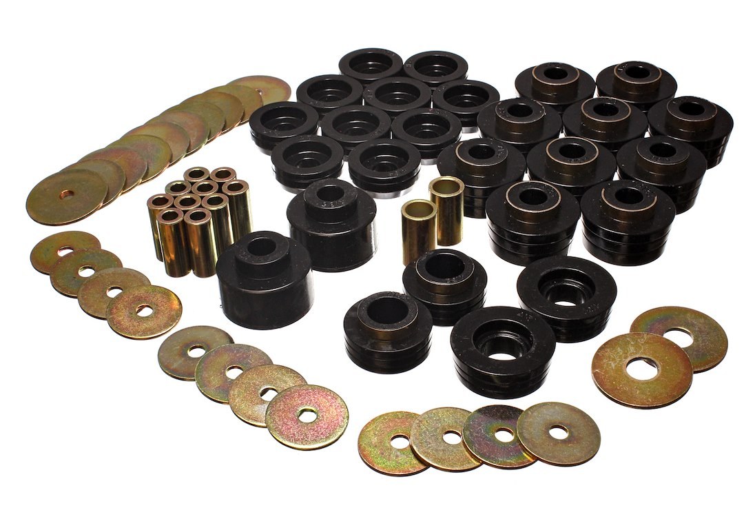 Energy Suspension Body Mount Bushings, Black, Polyurethane – 3.4141G