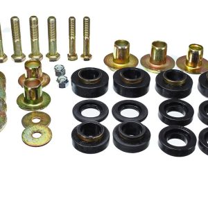 Energy Suspension Body Mount Bushings, Black, Polyurethane – 3.4144G
