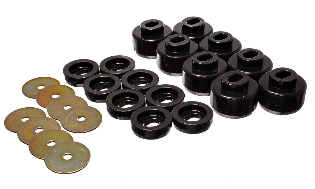 Energy Suspension Body Mount Bushings, Black, Polyurethane – 3.4150G