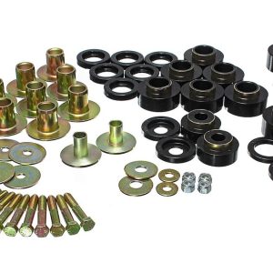 Energy Suspension Body Mount Bushings, Black, Polyurethane, With Hardware – 3.4170G