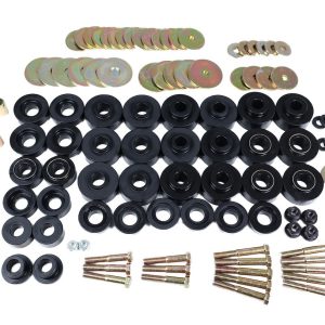 Energy Suspension Body Mount Bushings, Black, Polyurethane, With Hardware – 3.4172G