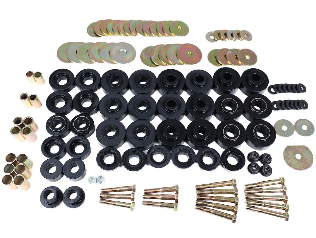 Energy Suspension Body Mount Bushings, Black, Polyurethane, With Hardware – 3.4172G