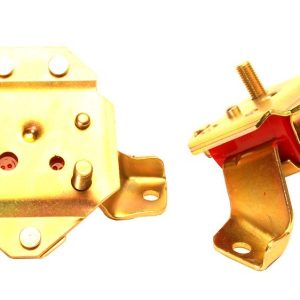 Energy Suspension Motor Mount, Cushioned, Red, Polyurethane, Set of 2 – 4.1122R