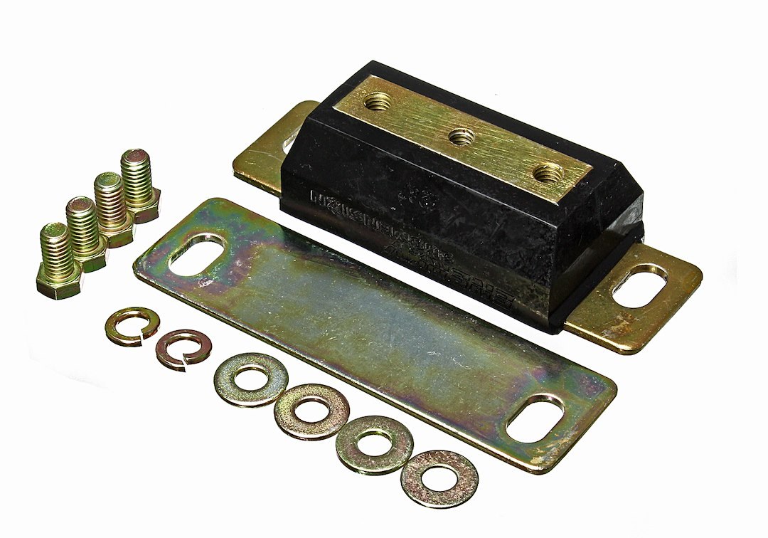 Energy Suspension Auto Trans Mount, Black, Polyurethane, Includes Two Motor Mounts/ One Transmission Mount – 4.1136G