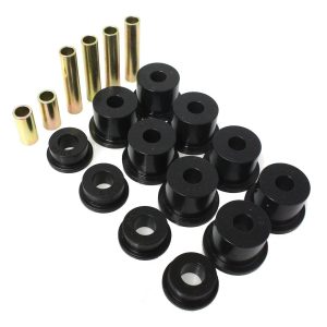 Energy Suspension Leaf Spring Bushing, Black, Polyurethane, Includes Shackle Bushings – 4.2121G