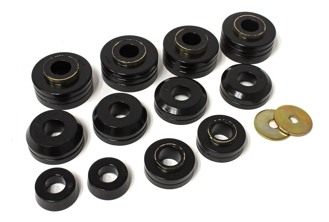 Energy Suspension Body Mount Bushings, Black, Polyurethane – 4.4104G