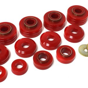 Energy Suspension Body Mount Bushings, Red, Polyurethane – 4.4104R