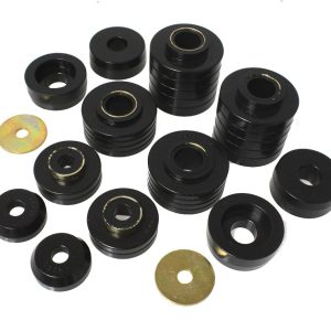 Energy Suspension Body Mount Bushings, Cab Mount Bushings, Black, Polyurethane – 4.4107G