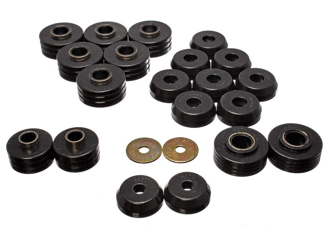 Energy Suspension Body Mount Bushings, Black, Polyurethane – 4.4109G