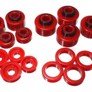 Energy Suspension Body Mount Bushings, Red, Polyurethane – 4.4120R