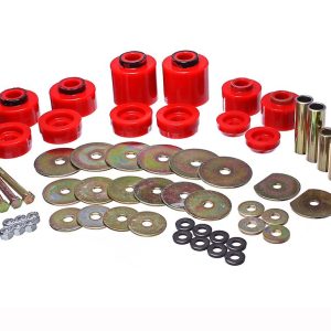Energy Suspension Body Mount Bushings, Red, Polyurethane – 4.4123R