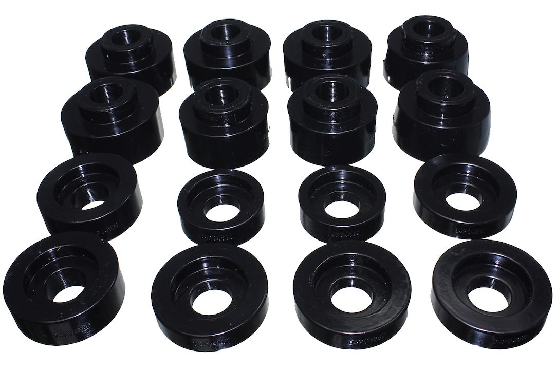 Energy Suspension Body Mount Bushings, Black, Performance Polyurethane – 4.4124G