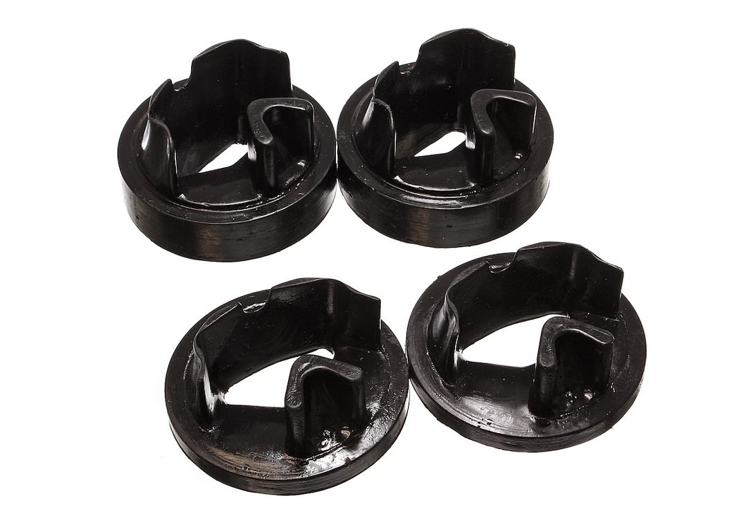 Energy Suspension Motor Mount, Insert, Cushioned, Black, Polyurethane, Set of 4 Inserts/ Services 2 Mounts – 5.1114G