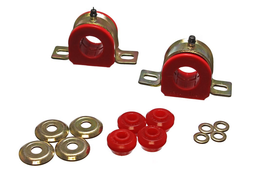 Energy Suspension Stabilizer Bar Mount Bushing, 32 MM Bar Diameter, Red, Polyurethane – 5.5126R