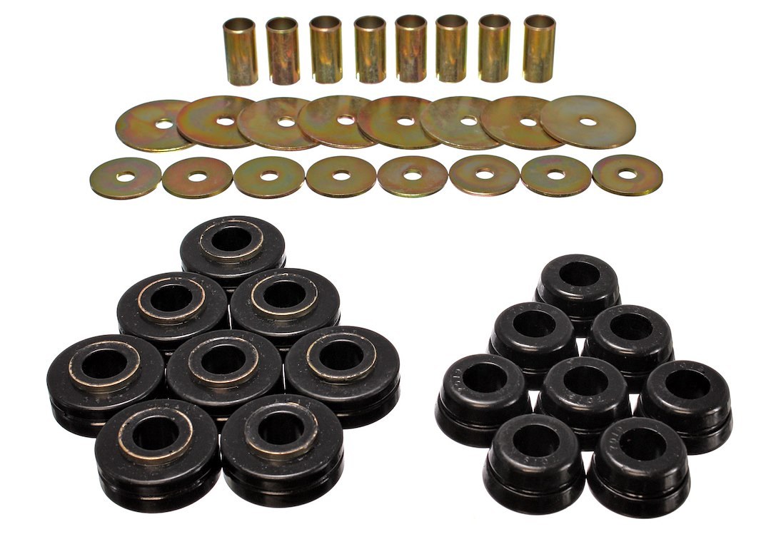 Energy Suspension Body Mount Bushings, Black, Polyurethane – 6.4101G