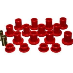 Energy Suspension Control Arm Bushing, Red, Polyurethane, With 16 Bushing and 2 Metal Sleeve – 70.7009R