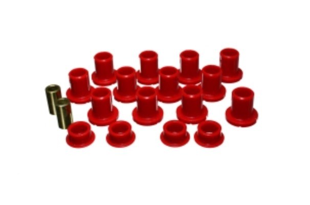 Energy Suspension Control Arm Bushing, Red, Polyurethane, With 16 Bushing and 2 Metal Sleeve – 70.7009R