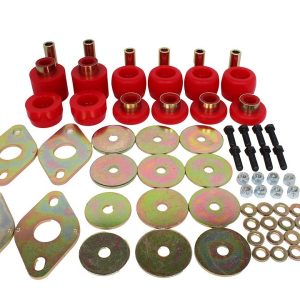 Energy Suspension Body Mount Bushings, Red, Polyurethane – 7.4105R