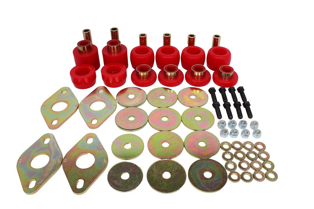 Energy Suspension Body Mount Bushings, Red, Polyurethane – 7.4105R