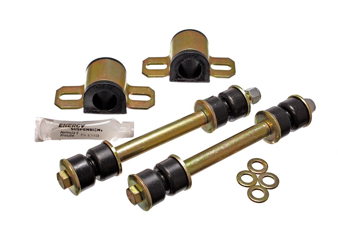 Energy Suspension Stabilizer Bar Mount Bushing, 23 MM Bar Diameter, Black, Polyurethane – 7.5108G