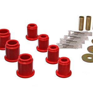 Energy Suspension Control Arm Bushing, Red, Polyurethane, Includes Upper and Lower Bushings – 8.3115R