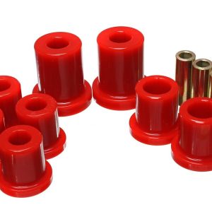 Energy Suspension Control Arm Bushing, Red, Polyurethane, Includes Upper and Lower Bushings, Must Reuse All Metal Hardware – 8.3128R