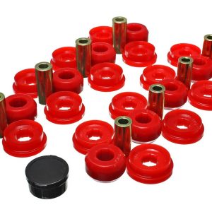 Energy Suspension Control Arm Bushing, Red, Polyurethane, Includes Upper and Lower Bushings – 8.3129R