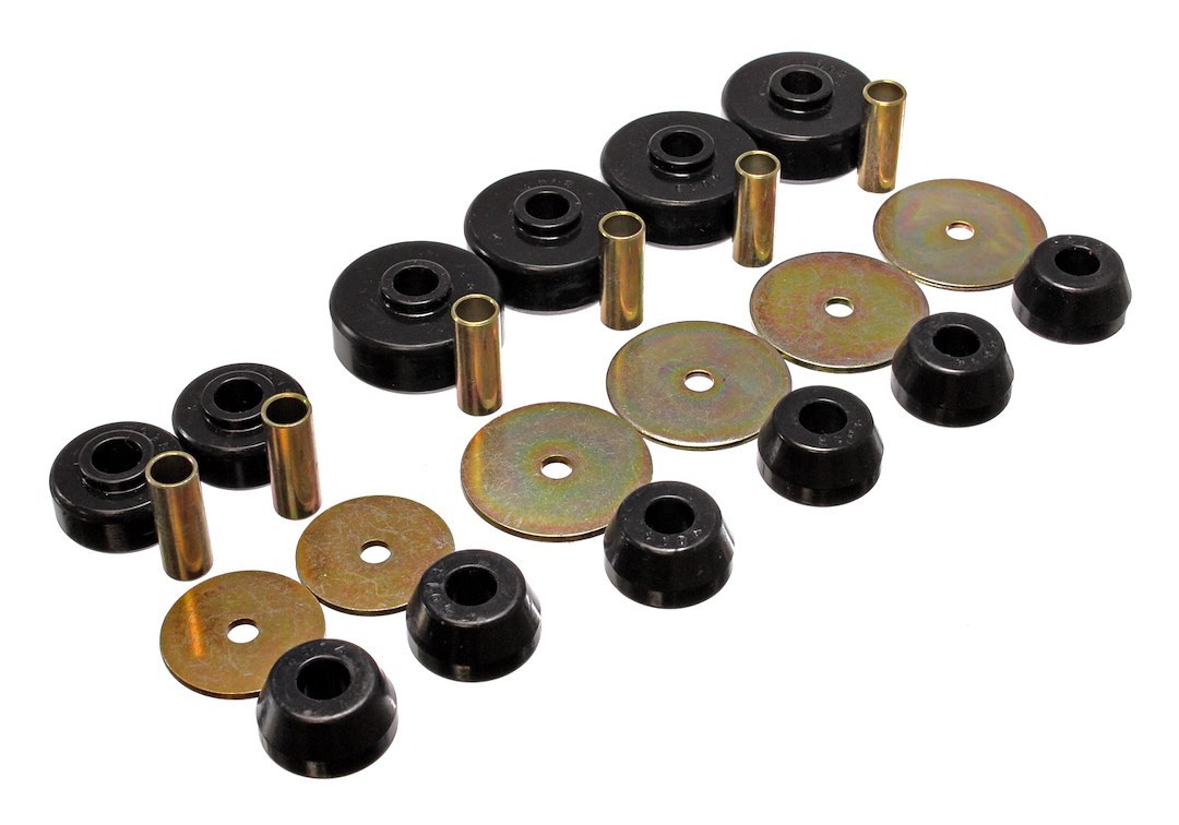 Energy Suspension Body Mount Bushings, Black, Polyurethane – 8.4101G