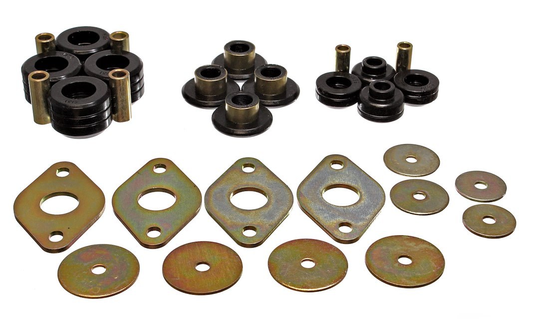 Energy Suspension Body Mount Bushings, Black, Polyurethane – 8.4103G